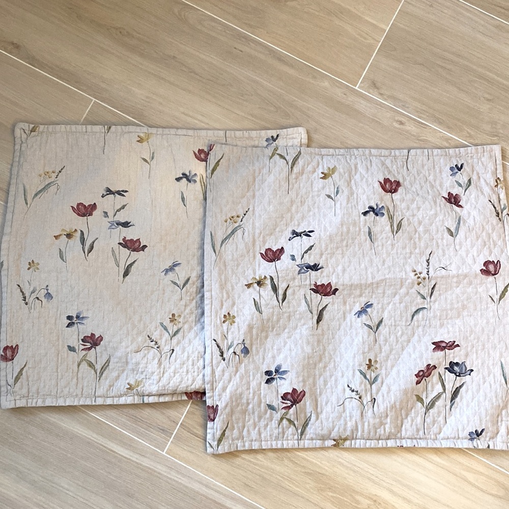 QUILTED FLORAL EURO SHAMS BY CHARTER CLUB